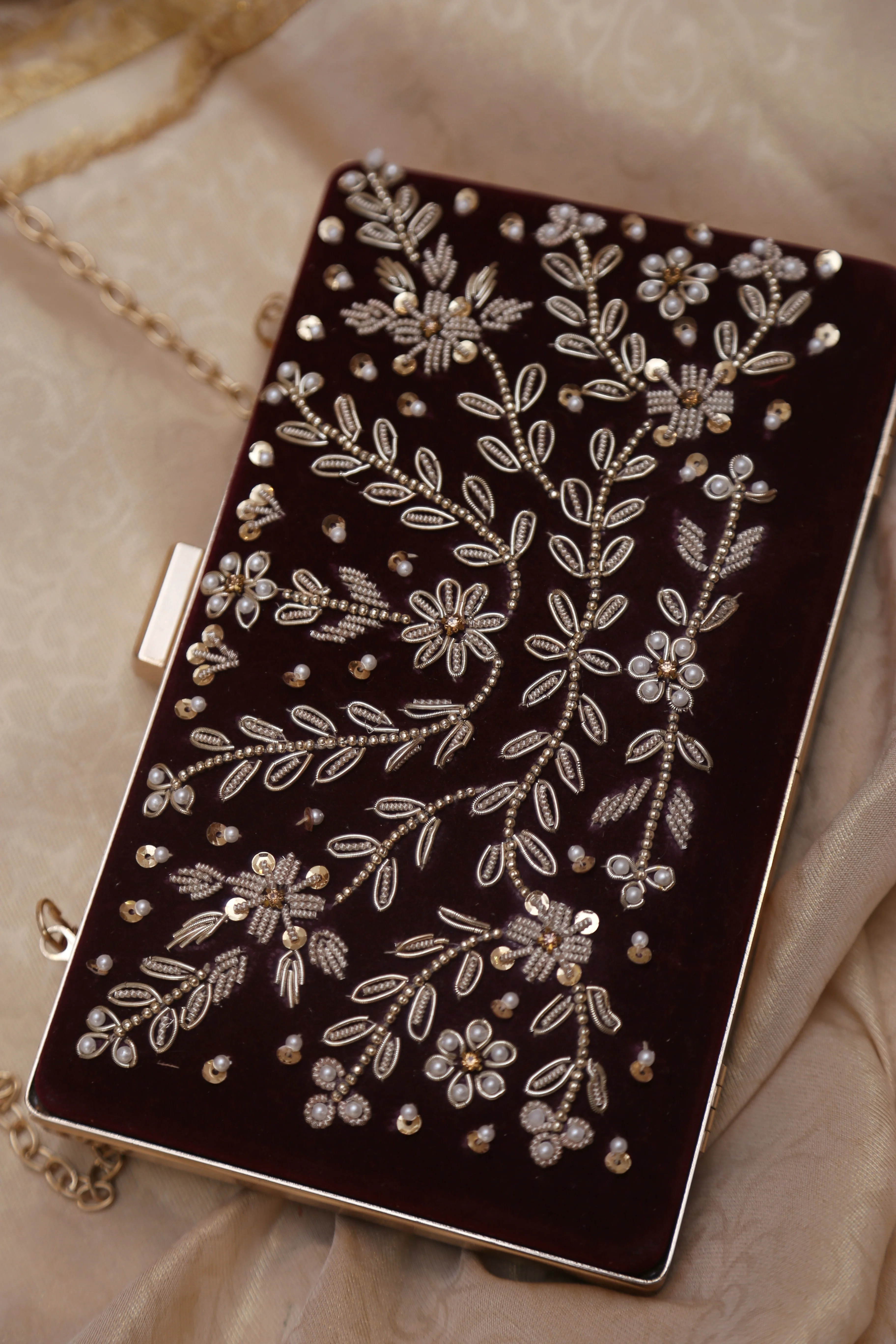 Amal Clutch (Maroon) - Image 3