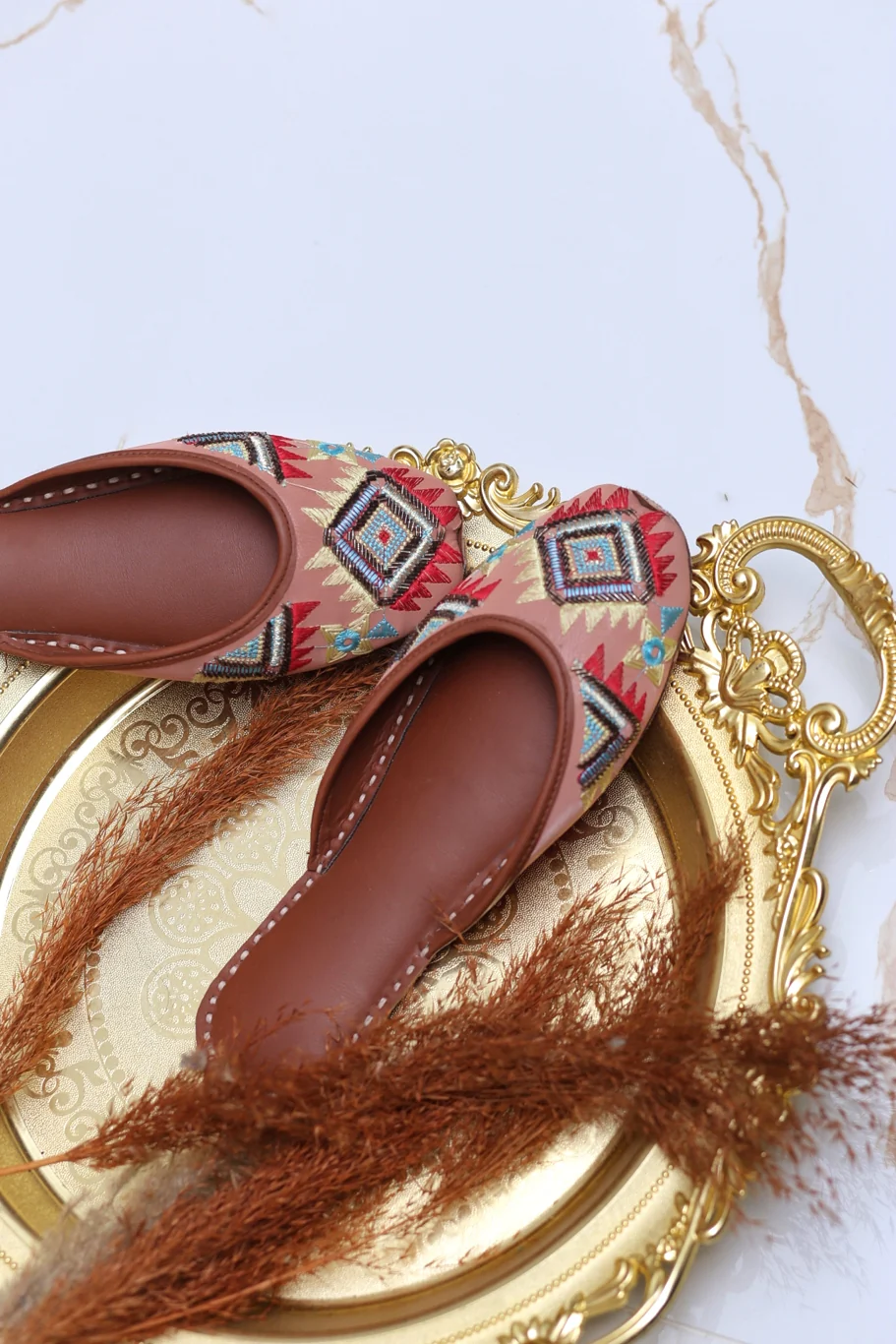 Pastel Pink Mojari - Image 3