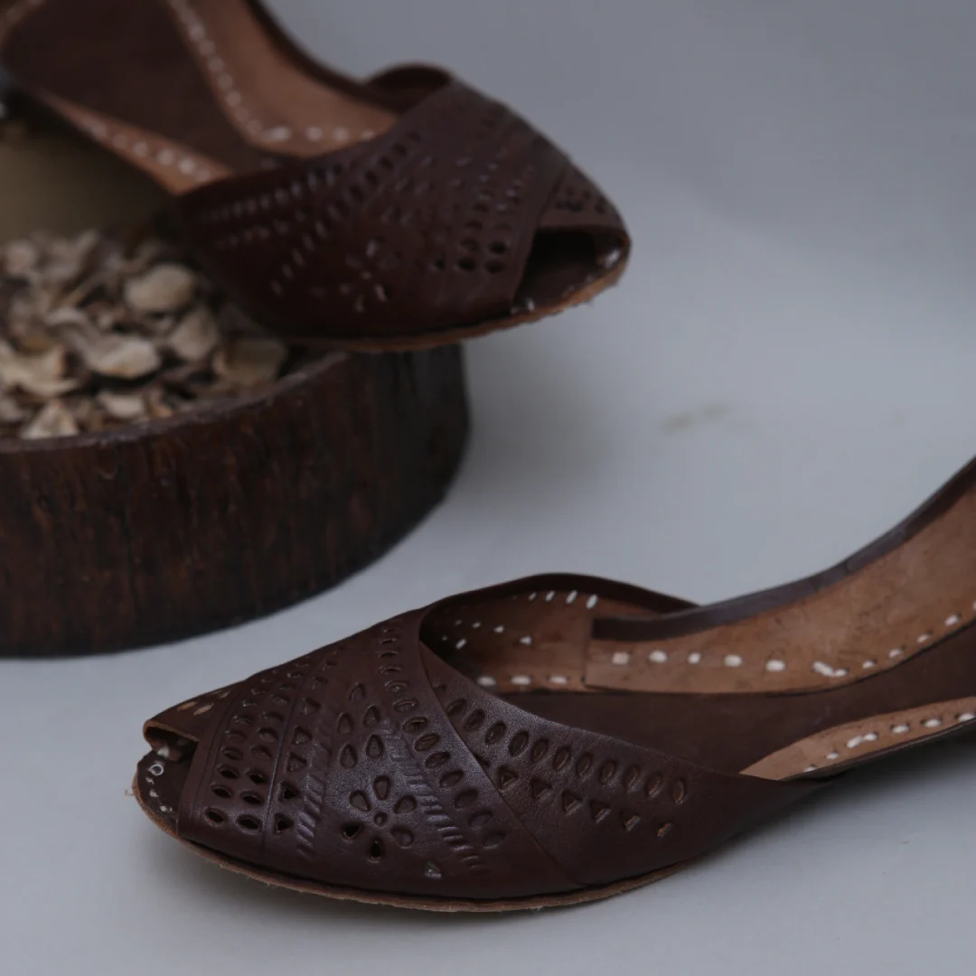 Peeptoes dark brown - Image 3