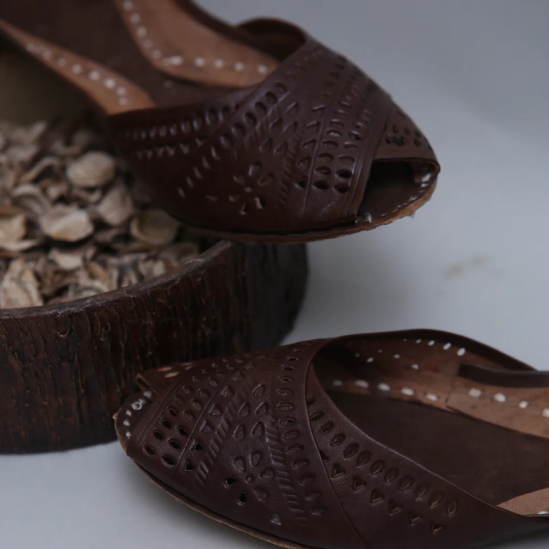 Peeptoes dark brown - Image 4