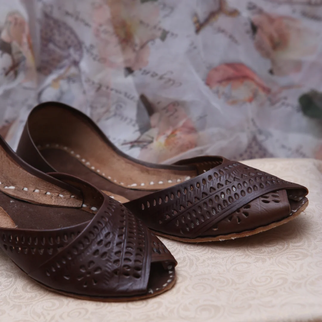 Peeptoes dark brown - Image 5