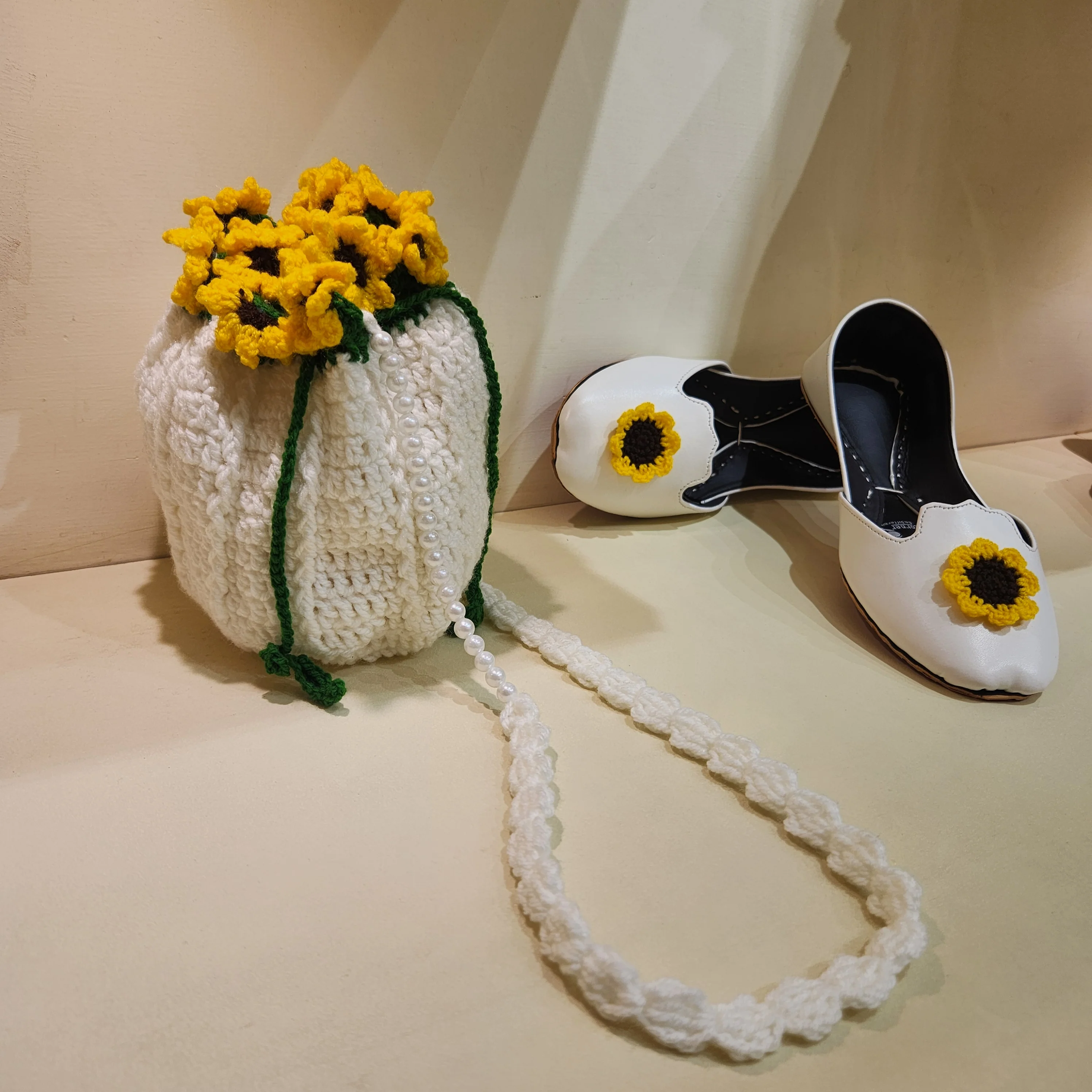 Sunflower Crochet Khussa - Image 6